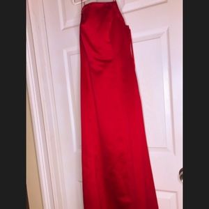 Vibrant red formal dress